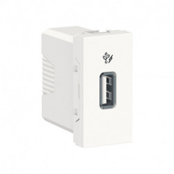 Розетка USB Schneider-Electric Unica New (1 USB тип A 5 В DC 1 A, белый) NU342818