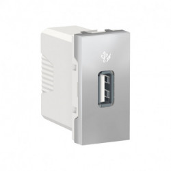 Розетка USB Schneider-Electric Unica New (1 USB тип A 5 В DC 1 A, алюминий) NU342830