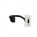 Розетка HDMI Schneider-Electric Unica New (HDMI, 1-мод, белый) NU343018