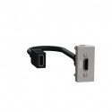Розетка HDMI Schneider-Electric Unica New (HDMI, 1-мод, алюминий) NU343030