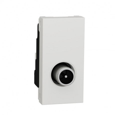 Розетка TV Schneider-Electric Unica New (1-мод, TV, белый) NU346118