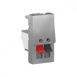 Розетка аудио Schneider-Electric Unica New (1-мод, алюминий) NU348730