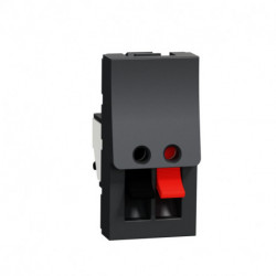 Розетка аудио Schneider-Electric Unica New (1-мод, антрацит) NU348754