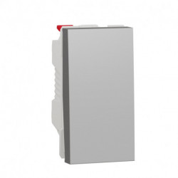 Выключатель 1-кл. Schneider-Electric Unica New (1-мод, алюминий) NU310130