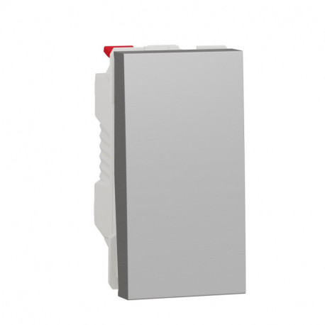 Выключатель 1-кл. Schneider-Electric Unica New (1-мод, алюминий) NU310130