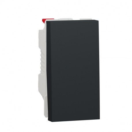 Выключатель 1-кл. Schneider-Electric Unica New (1-мод, антрацит) NU310154