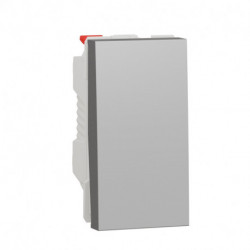 Выключатель 1-кл. проходной Schneider-Electric Unica New (1-мод, алюминий) NU310330