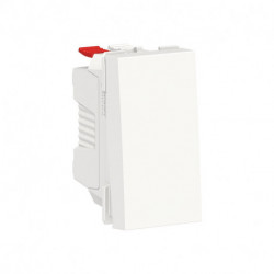 Выключатель 1-кл. кнопочный Schneider-Electric Unica New (1-мод, белый) NU346818