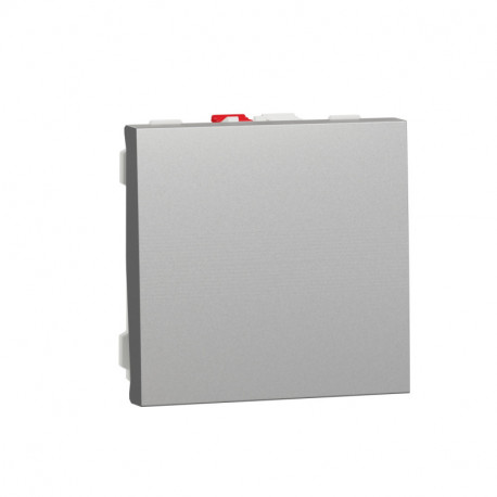 Выключатель 1-кл. Schneider-Electric Unica New (2-мод, алюминий) NU320130