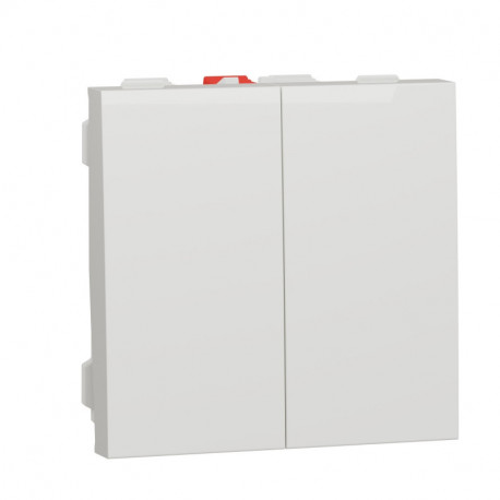 Выключатель 2-кл. Schneider-Electric Unica New (2-мод, белый) NU321118