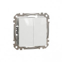Вимикач 2-кл. SE Sedna Design SDD111105 білий