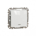 Вимикач з підсвіткою 1-кл. SE Sedna Design SDD111101L білий