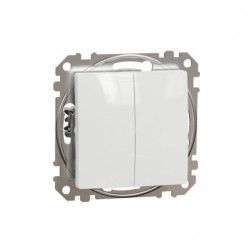Перемикач 2-кл. SE Sedna Design SDD111108 білий