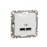 Розетка USB тип A+A 2,1A SE Sedna Design SDD111401 білий