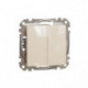 Вимикач 2-кл. SE Sedna Design SDD112105 крем