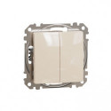 Вимикач 2-кл. SE Sedna Design SDD112105 крем