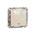 Вимикач з підсвіткою 1-кл. SE Sedna Design SDD112101L крем