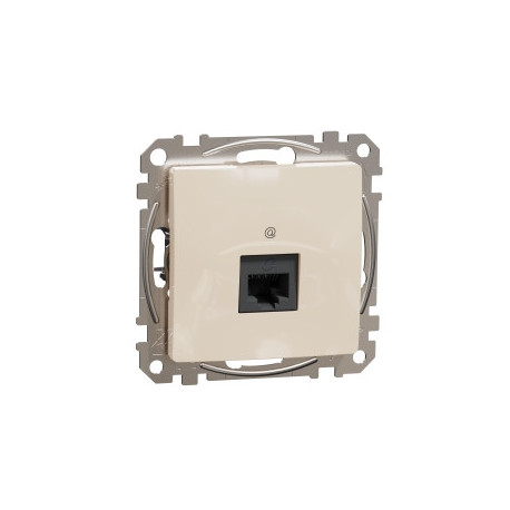 'Комп''ютерна розетка RJ45 кат. 5е UTP SE Sedna Design SDD112451 крем'