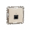 'Комп''ютерна розетка RJ45 кат. 5е UTP SE Sedna Design SDD112451 крем'
