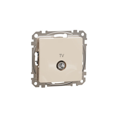 Розетка TV кінцева 4 дб SE Sedna Design SDD112471 крем