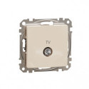 Розетка TV кінцева 4 дб SE Sedna Design SDD112471 крем