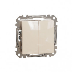 Перемикач 2-кл. SE Sedna Design SDD112108 крем