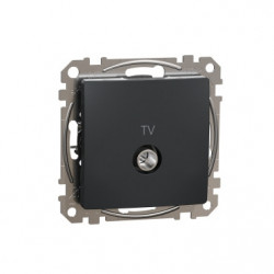 Розетка TV кінцева 4 дб SE Sedna Design SDD114471 Чорний