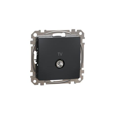 Розетка TV кінцева 4 дб SE Sedna Design SDD114471 Чорний