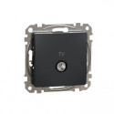 Розетка TV кінцева 4 дб SE Sedna Design SDD114471 Чорний