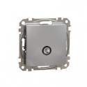 Розетка TV кінцева 4 дб SE Sedna Design SDD113471 Алюміній