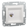 Розетка RJ45, тип UTP, категорія 5E, білий, Asfora, без рамки EPH4370121