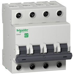 Автоматический выключатель Schneider-Electric Easy 9 (4Р, 63А, C) 4,5кА, EZ9F34463