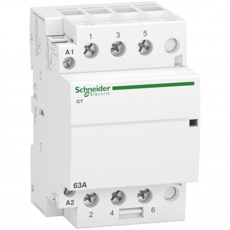 Контактор Schneider-Electric Acti 9 (3Н.О. 63А 230АС 3м)  A9C20863
