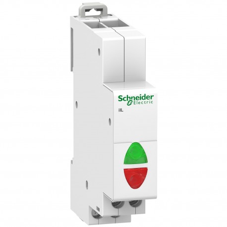 Световой индикатор двойной Schneider-Electric Acti 9 (зелёный/красный 12-48AC/DC, 1м) A9E18335