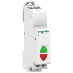 Световой индикатор двойной Schneider-Electric Acti 9 (белый/белый 110-230 AC, 1м) A9E18328